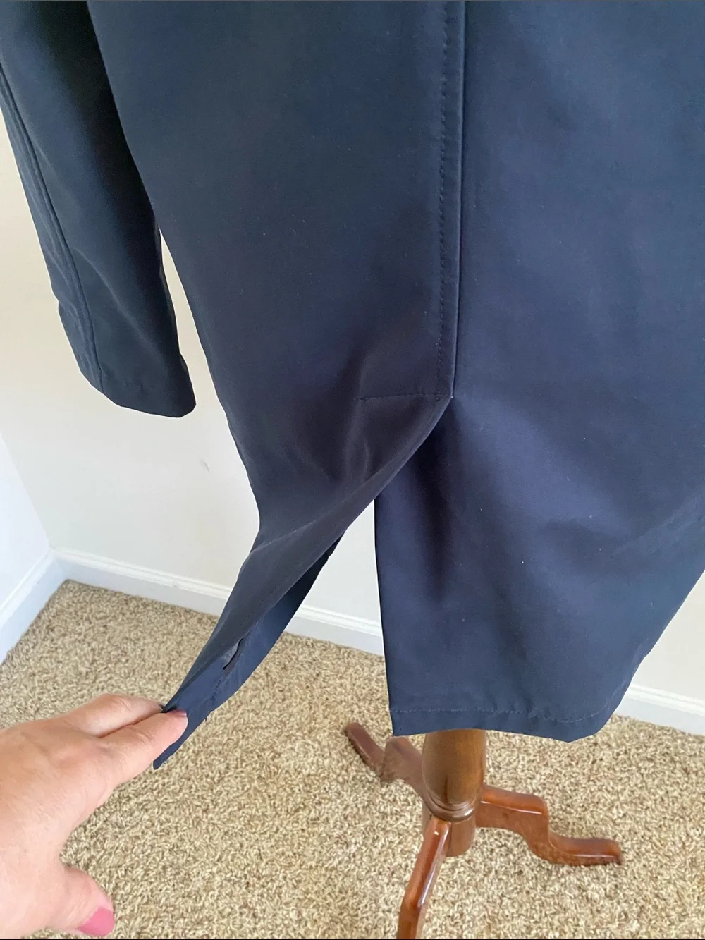Banana Republic Water Resistant Mac Single Breasted Trench Coat Size Small